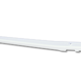 White plastic strip on a white background